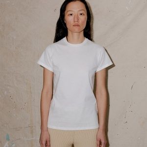BASERANGE Organic Cotton Off White T-Shirt XS NWT